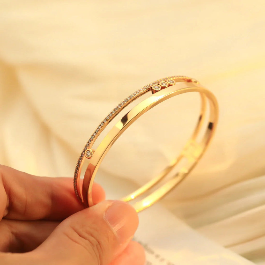[Lumi]Move Romane Diamond Bangle Bracelet