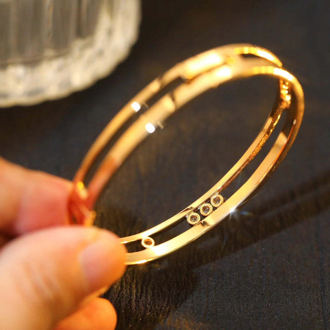 [Lumi Jewels]Move Romane Diamond Bangle Bracelet