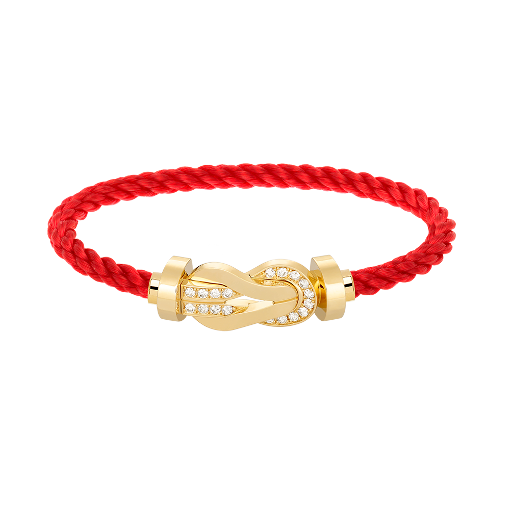 [Lumi Jewels]CHANCE LARGE 8 FIGURE BUCKLE HALF DIAMOND BRACELET GOLD