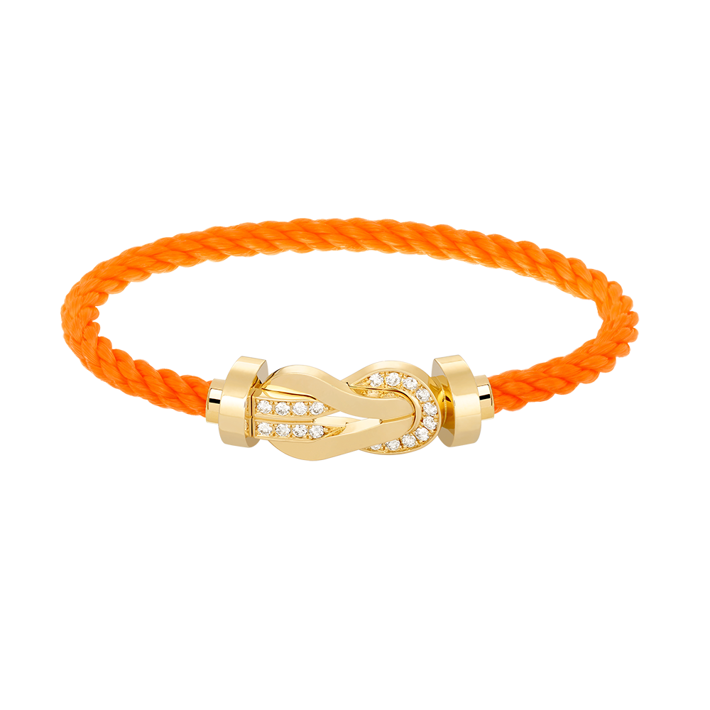 [Lumi Jewels]CHANCE LARGE 8 FIGURE BUCKLE HALF DIAMOND BRACELET GOLD