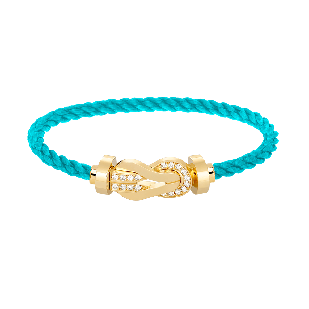 [Lumi Jewels]CHANCE LARGE 8 FIGURE BUCKLE HALF DIAMOND BRACELET GOLD