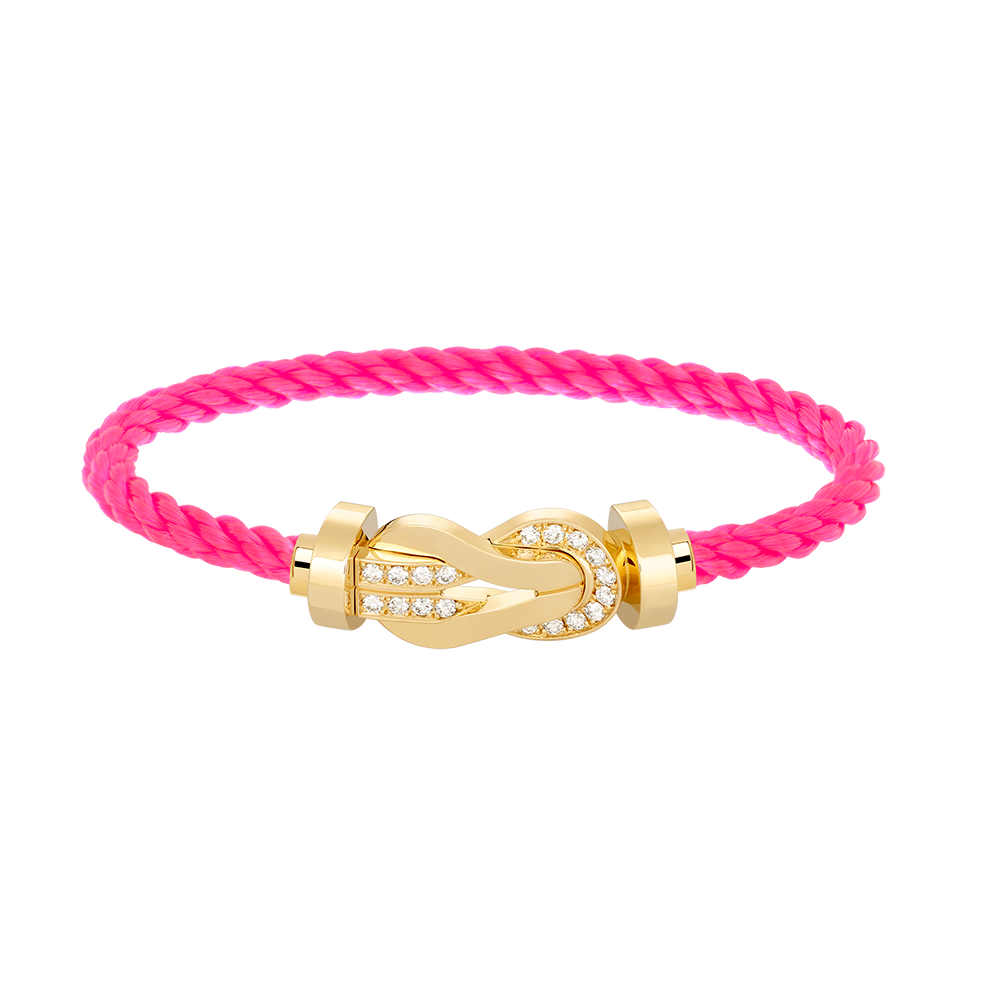 [Lumi Jewels]CHANCE LARGE 8 FIGURE BUCKLE HALF DIAMOND BRACELET GOLD