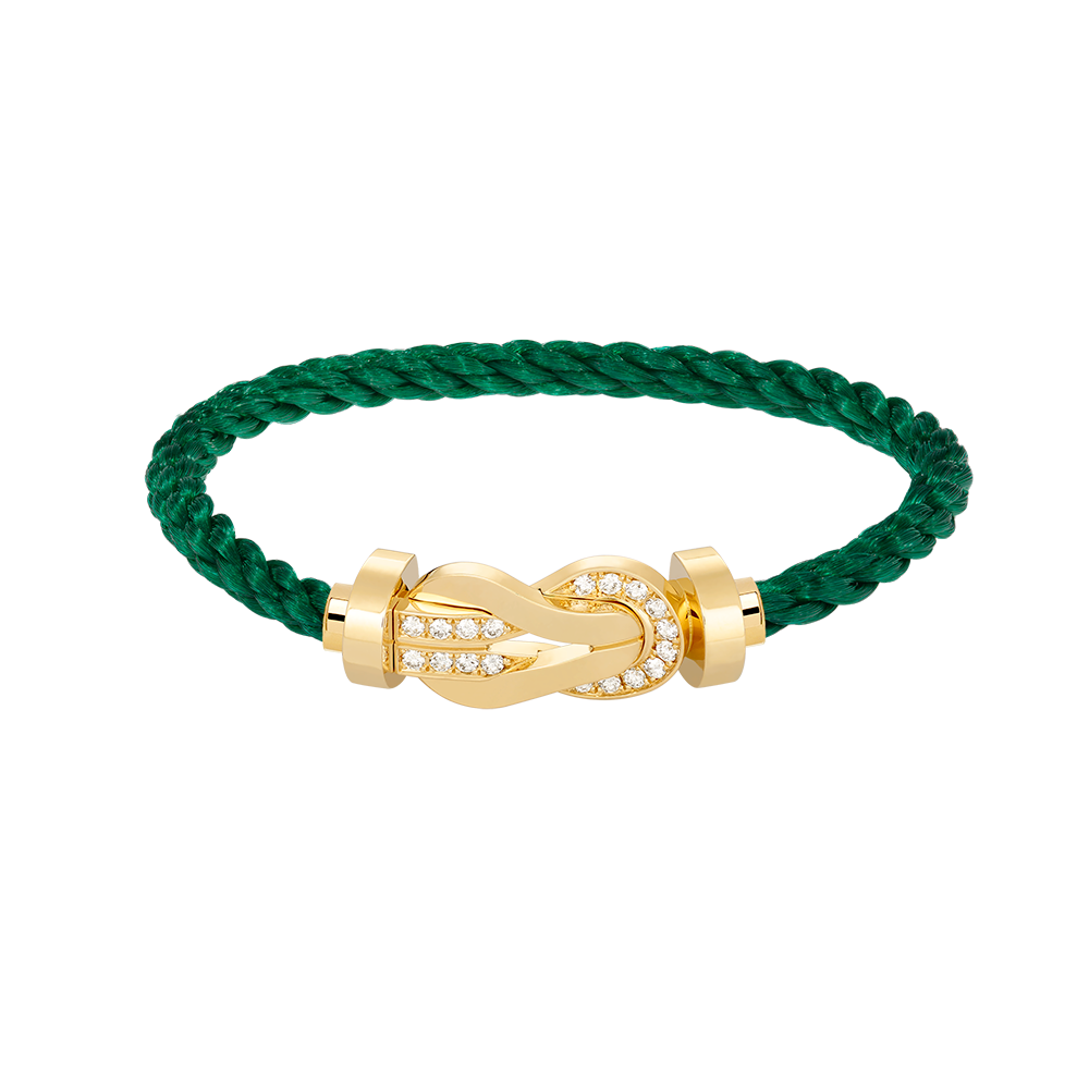[Lumi Jewels]CHANCE LARGE 8 FIGURE BUCKLE HALF DIAMOND BRACELET GOLD
