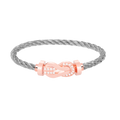 [Lumi Jewels]CHANCE LARGE 8 FIGURE BUCKLE HALF DIAMOND BRACELET ROSE GOLD