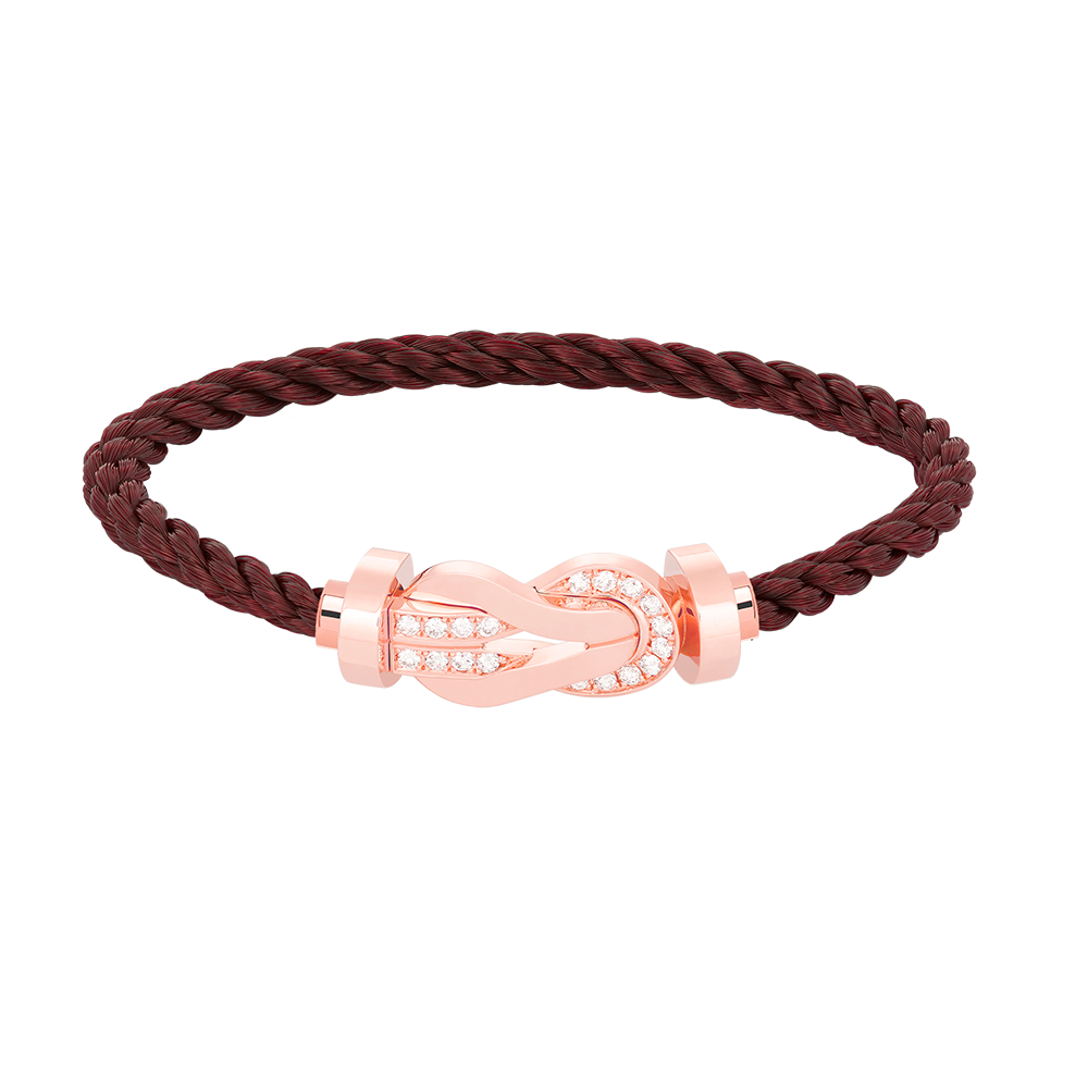 [Lumi Jewels]CHANCE LARGE 8 FIGURE BUCKLE HALF DIAMOND BRACELET ROSE GOLD