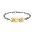 [Lumi Jewels]CHANCE LARGE 8 FIGURE BUCKLE FULLDIAMOND BRACELET GOLD