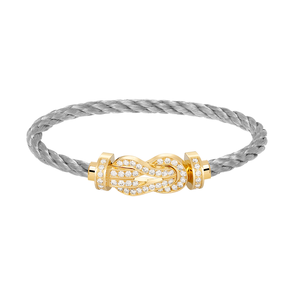 [Lumi Jewels]CHANCE LARGE 8 FIGURE BUCKLE FULLDIAMOND BRACELET GOLD