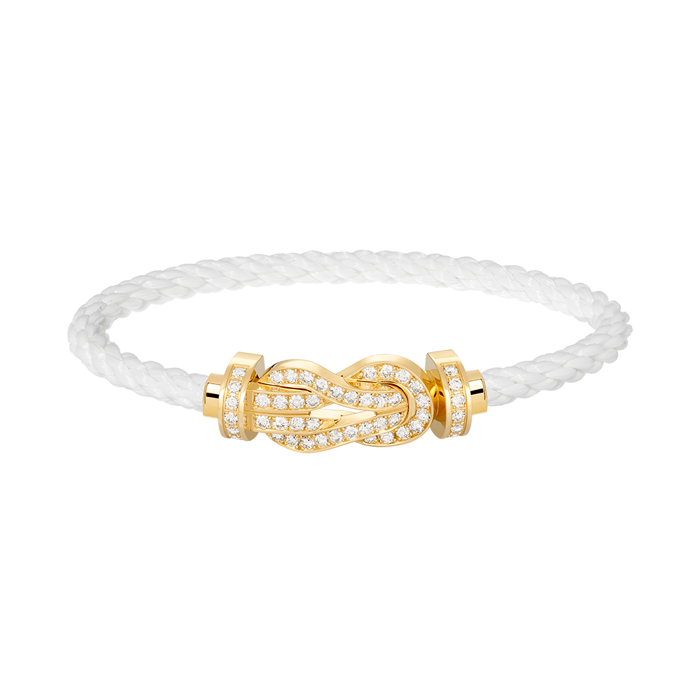 [Lumi Jewels]CHANCE LARGE 8 FIGURE BUCKLE FULLDIAMOND BRACELET GOLD