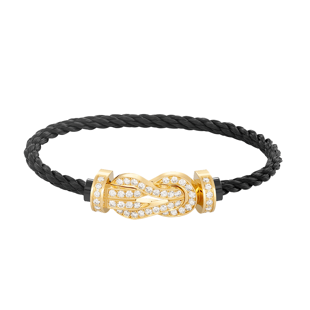 [Lumi Jewels]CHANCE LARGE 8 FIGURE BUCKLE FULLDIAMOND BRACELET GOLD