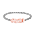 [Lumi Jewels]CHANCE LARGE 8 FIGURE BUCKLE FULL DIAMOND BRACELET ROSE GOLD