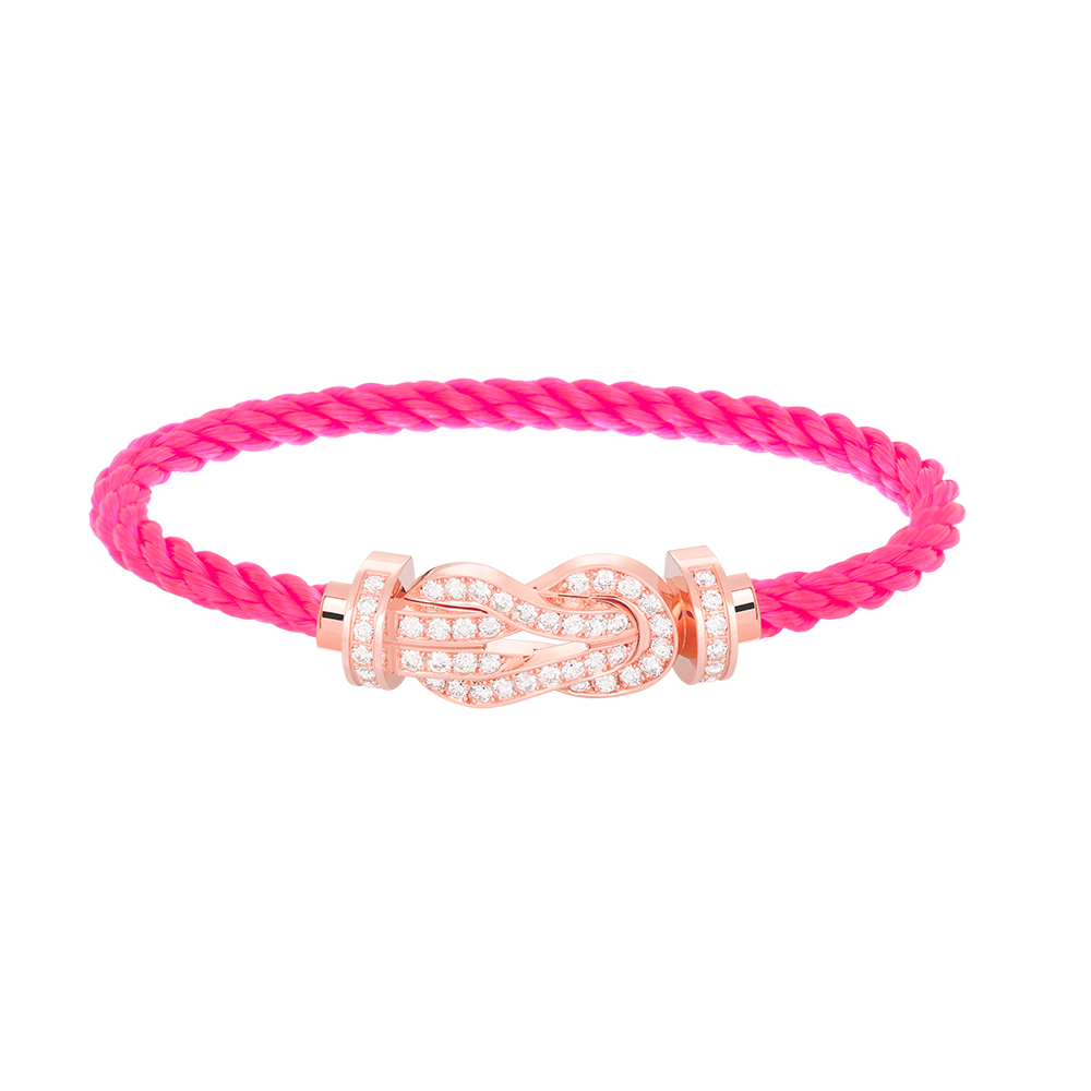 [Lumi Jewels]CHANCE LARGE 8 FIGURE BUCKLE FULL DIAMOND BRACELET ROSE GOLD