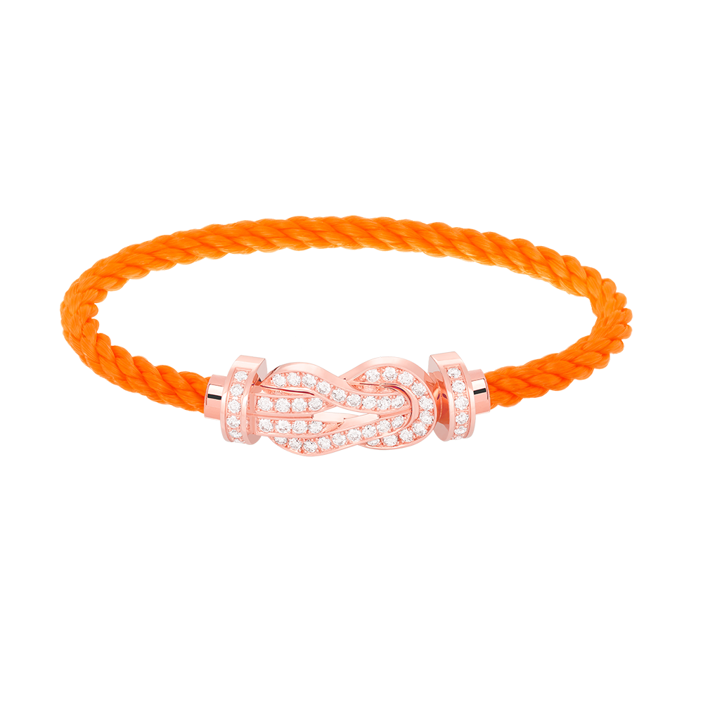 [Lumi Jewels]CHANCE LARGE 8 FIGURE BUCKLE FULL DIAMOND BRACELET ROSE GOLD