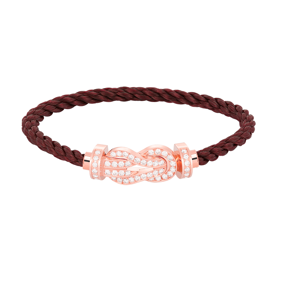 [Lumi Jewels]CHANCE LARGE 8 FIGURE BUCKLE FULL DIAMOND BRACELET ROSE GOLD