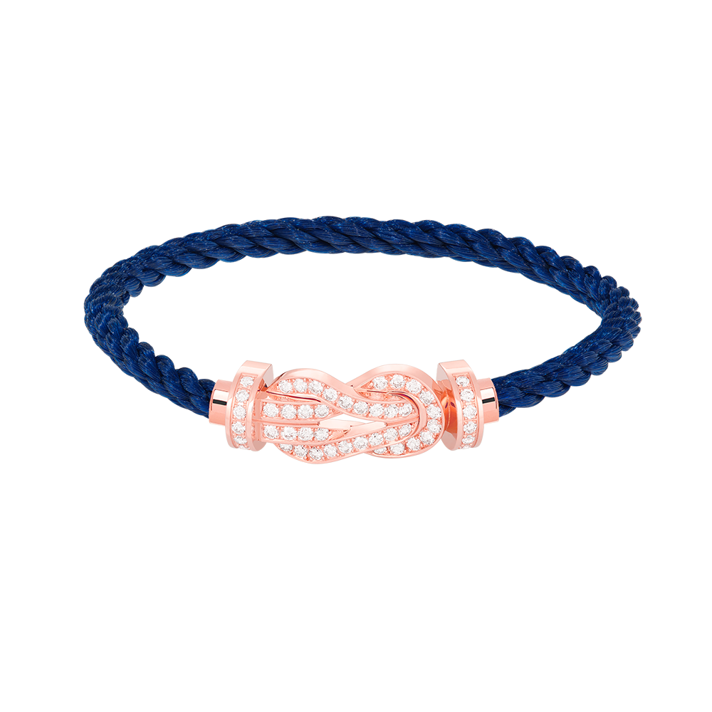 [Lumi Jewels]CHANCE LARGE 8 FIGURE BUCKLE FULL DIAMOND BRACELET ROSE GOLD