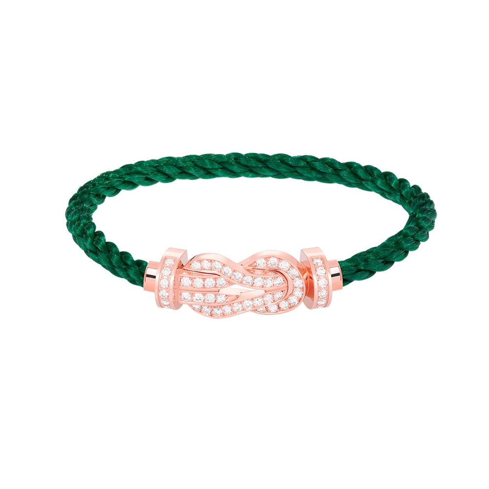 [Lumi Jewels]CHANCE LARGE 8 FIGURE BUCKLE FULL DIAMOND BRACELET ROSE GOLD