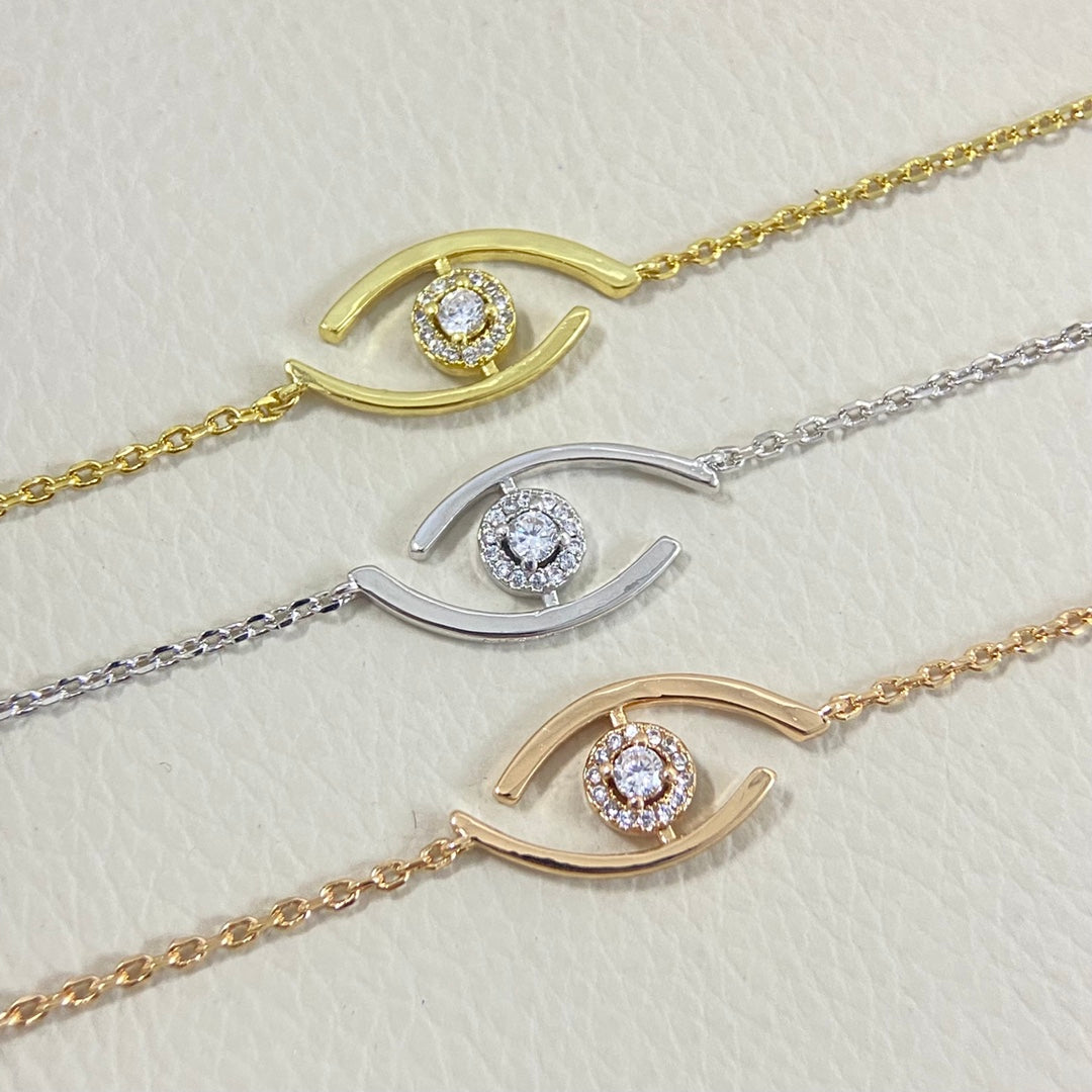 [Lumi Jewels]Lucky Eye Pave-Set Diamond Bracelet