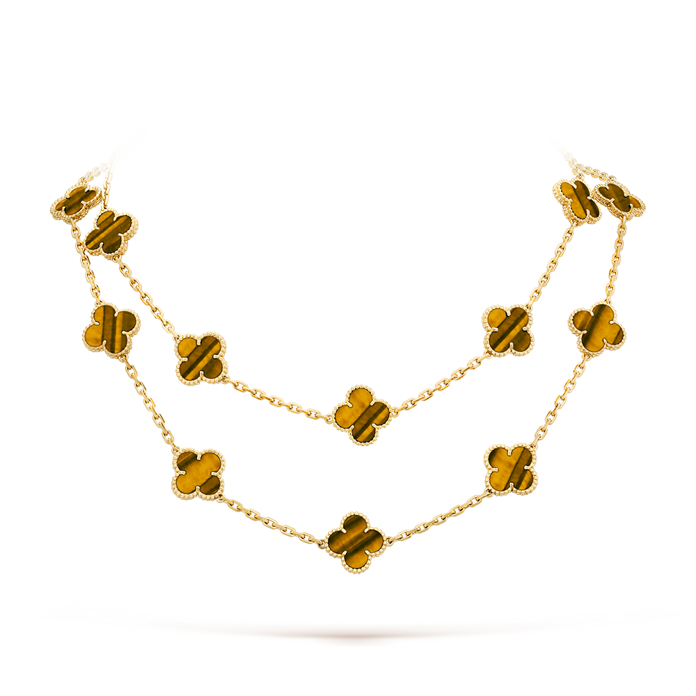 [Lumi Jewels]CLOVER 20 MOTIFS TIGER EYE ROSE GOLD