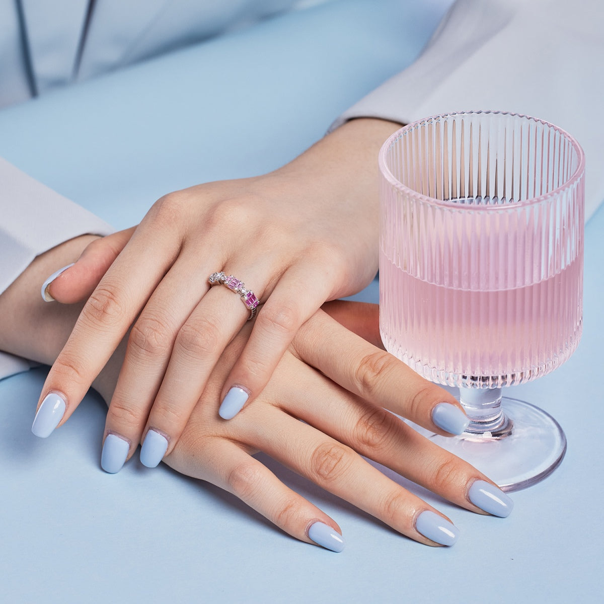 [Lumi Jewels]Unique Colorful Emerald Cut Party Ring