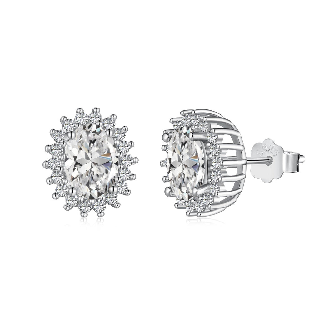 [Lumi Jewels]Delicate Radiant Oval Cut Daily Earrings