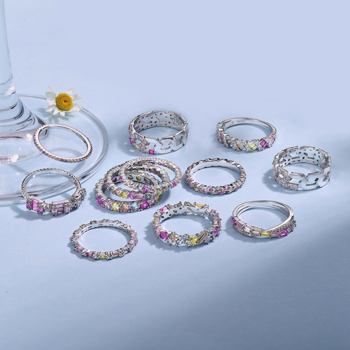 [Lumi Jewels]Radiant Sparkling Round Cut Daily Ring