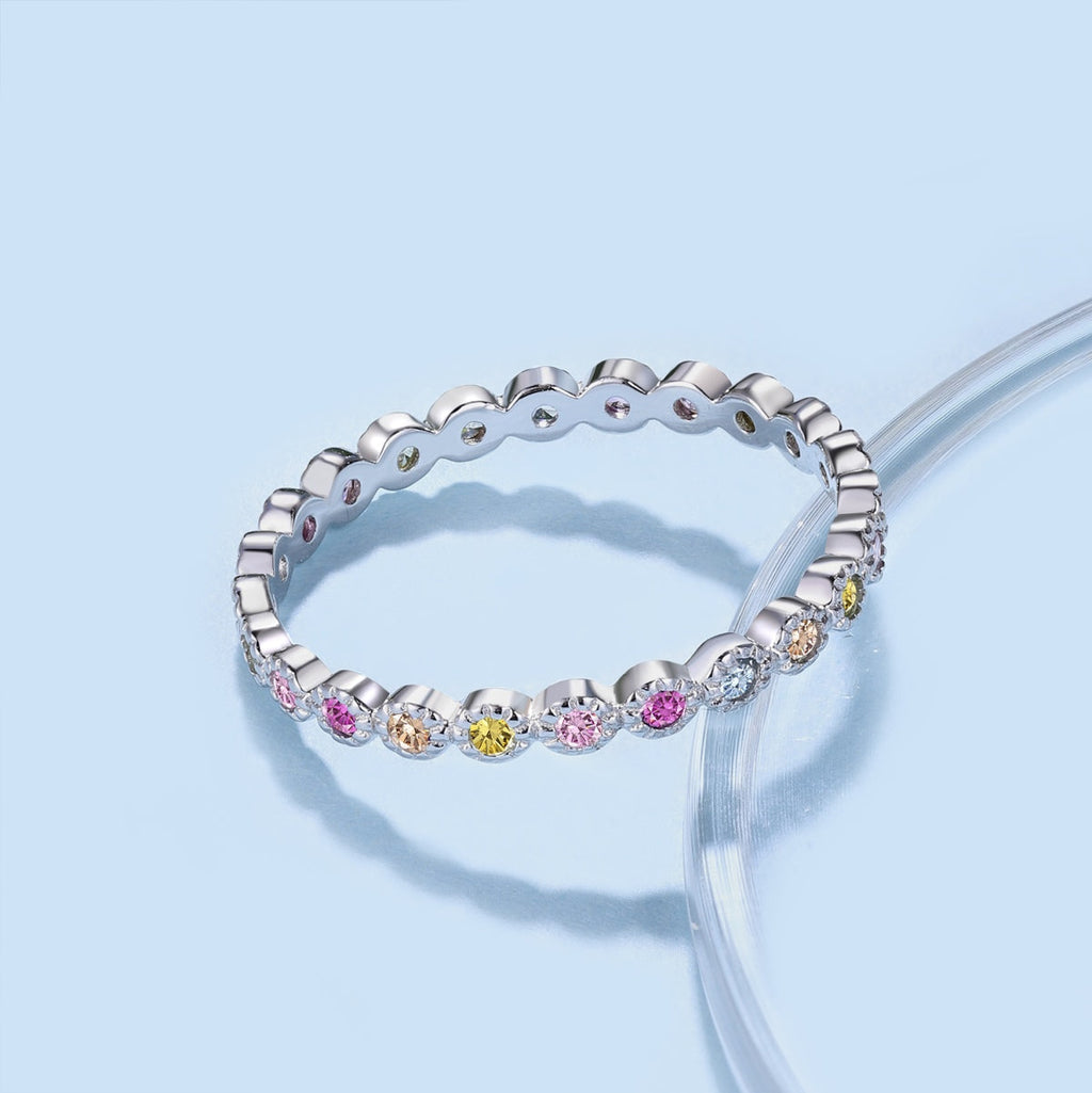 [Lumi Jewels]Radiant Sparkling Round Cut Daily Ring