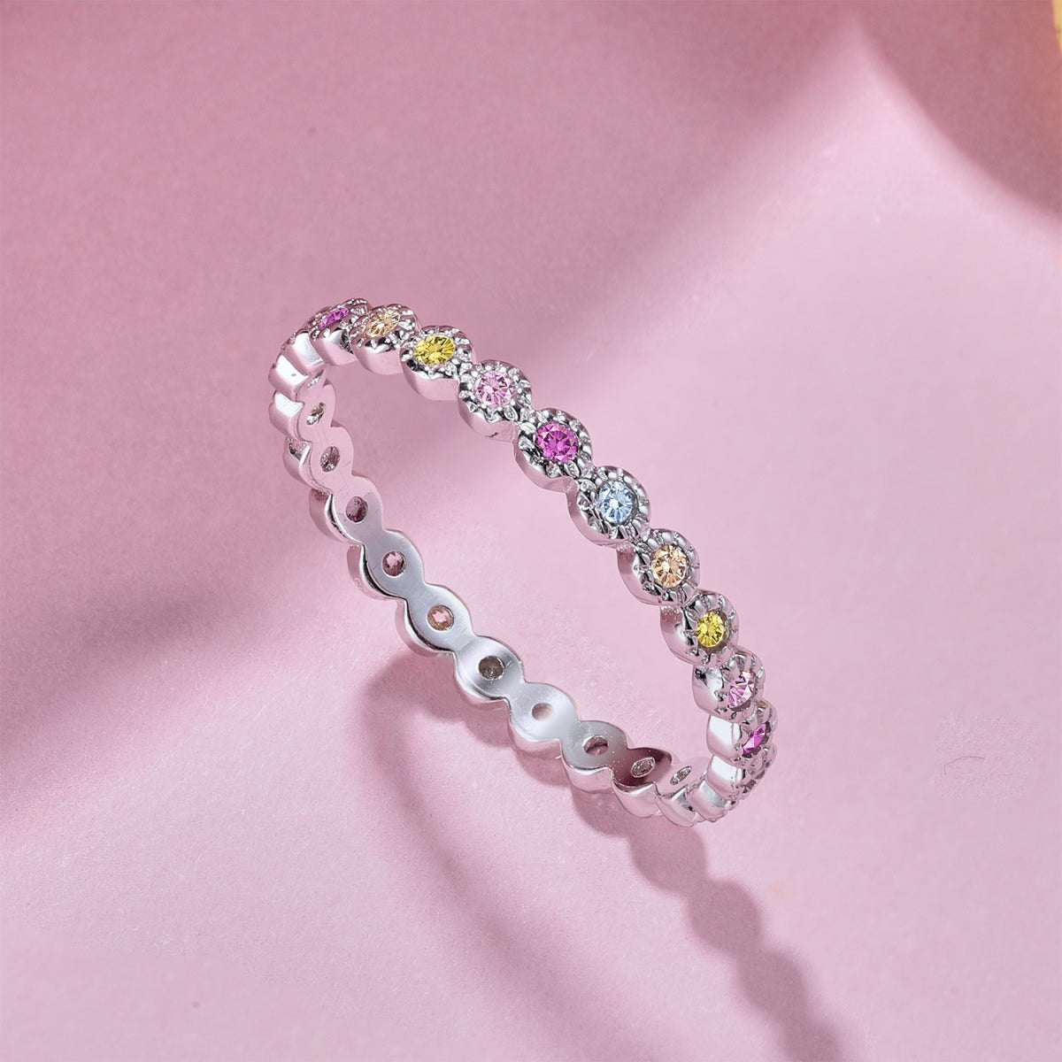[Lumi Jewels]Radiant Sparkling Round Cut Daily Ring