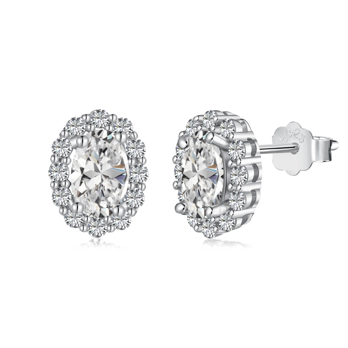 [Lumi Jewels]Delicate Unique Oval Cut Daily Earrings