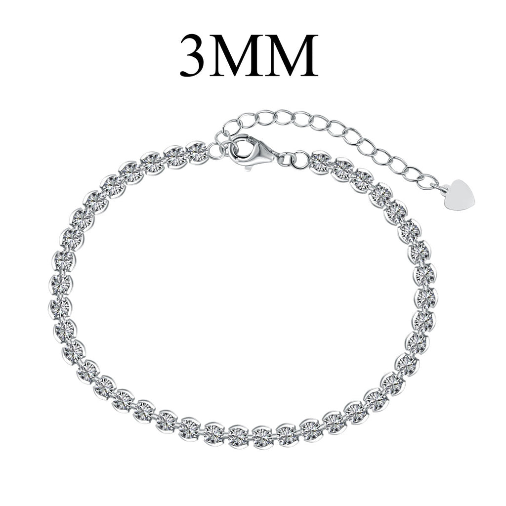 [Lumi Jewels]Ornate  Sparkling Round Cut Daily Bracelet