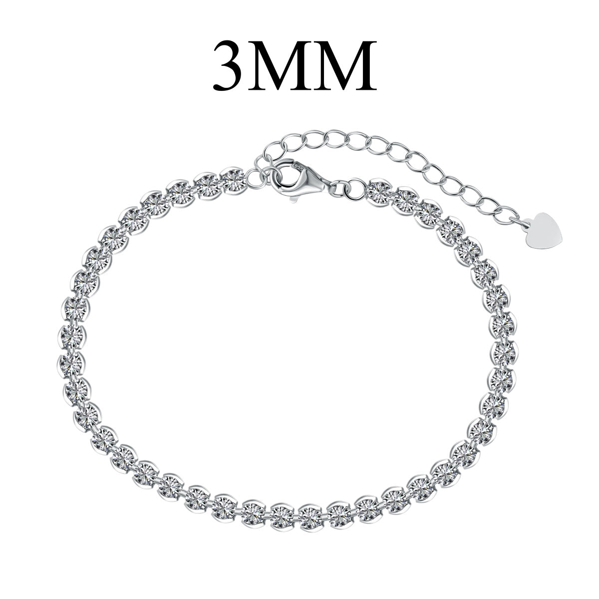 [Lumi Jewels]Ornate  Sparkling Round Cut Daily Bracelet
