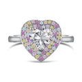 [Lumi Jewels]Delicate Ebullient Heart Shape Wedding Ring