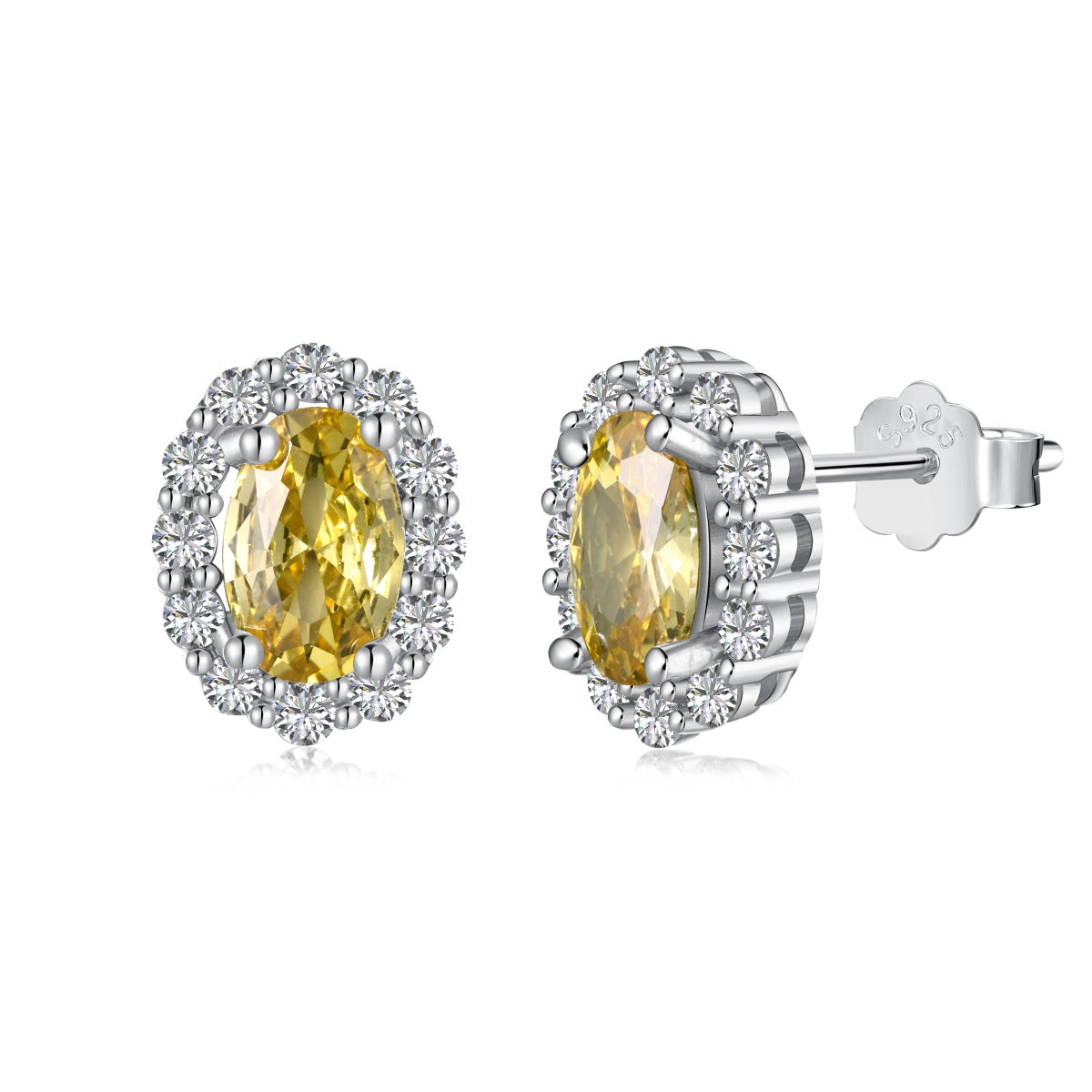 [Lumi Jewels]Delicate Unique Oval Cut Daily Earrings