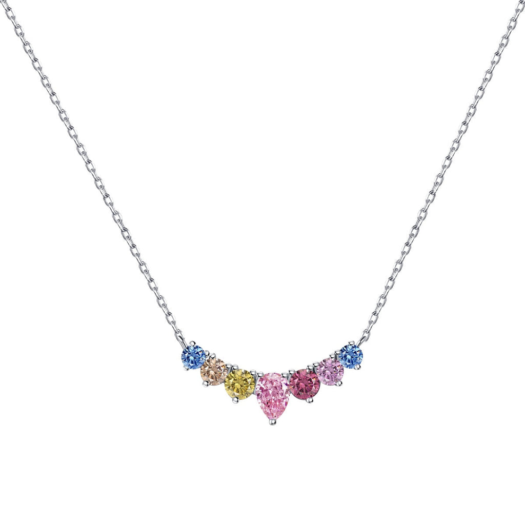 [Lumi Jewels]Dainty Colorful Heart Necklace
