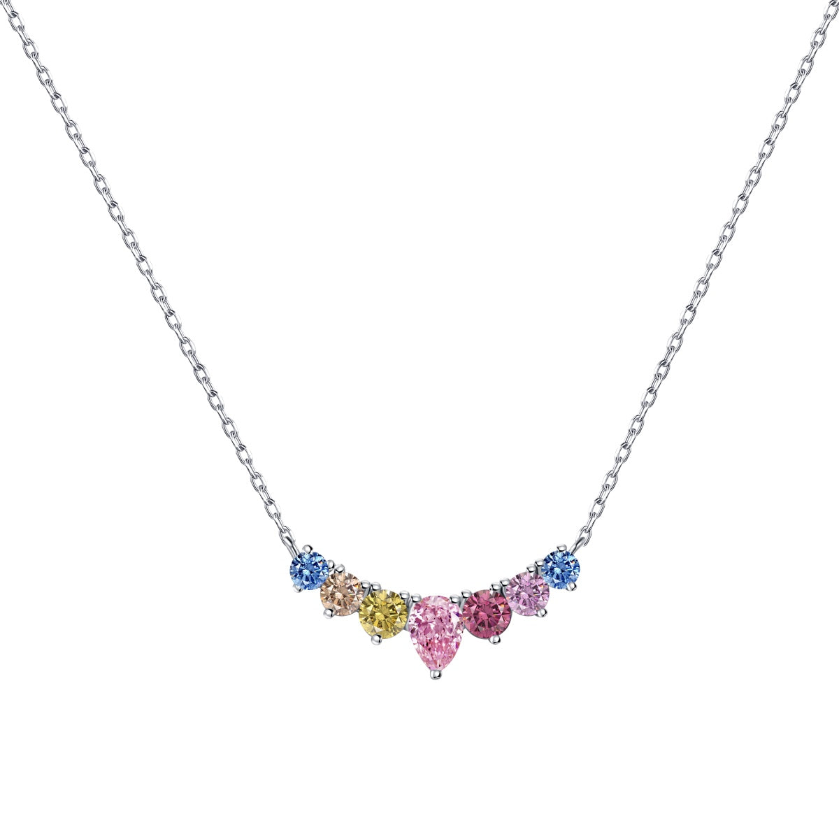 [Lumi Jewels]Dainty Colorful Heart Necklace