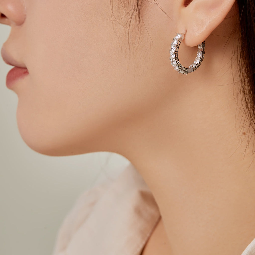 [Lumi Jewels]Unique Round Cut Daily Earrings