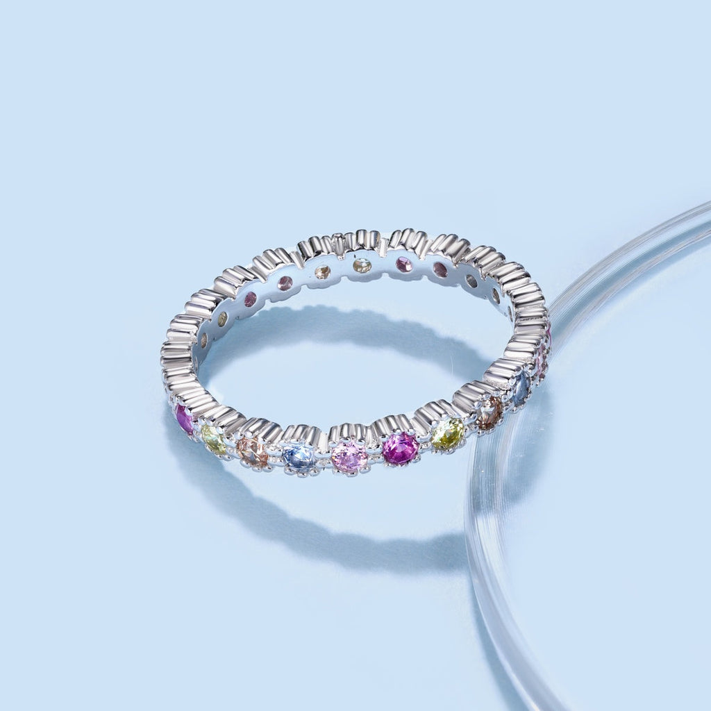 [Lumi Jewels]Exquisite Colorful Round Cut Party Ring