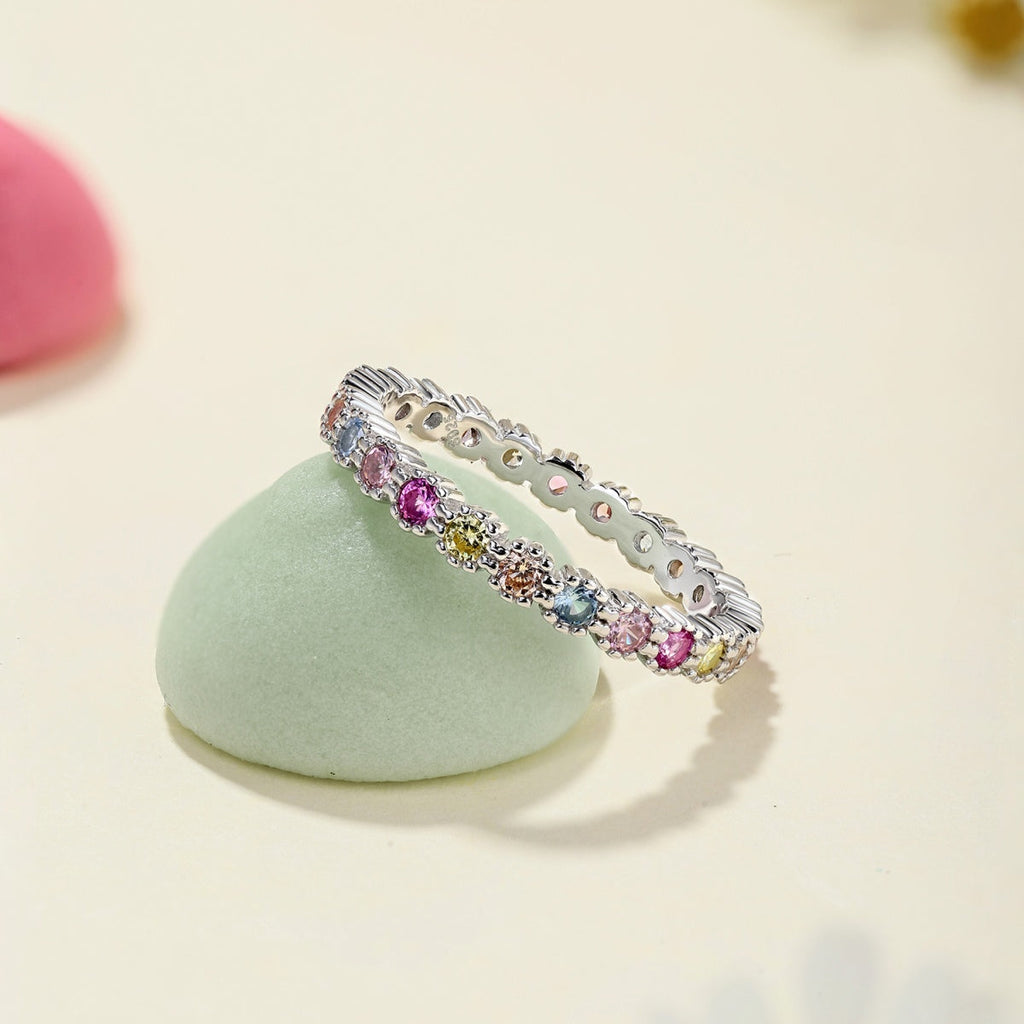 [Lumi Jewels]Exquisite Colorful Round Cut Party Ring