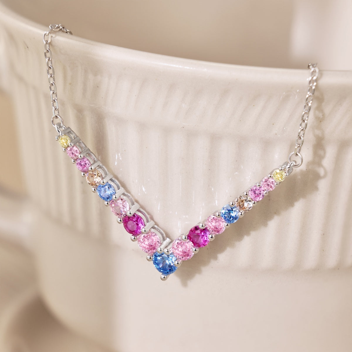 [Lumi Jewels]Ornate Round Cut Necklace