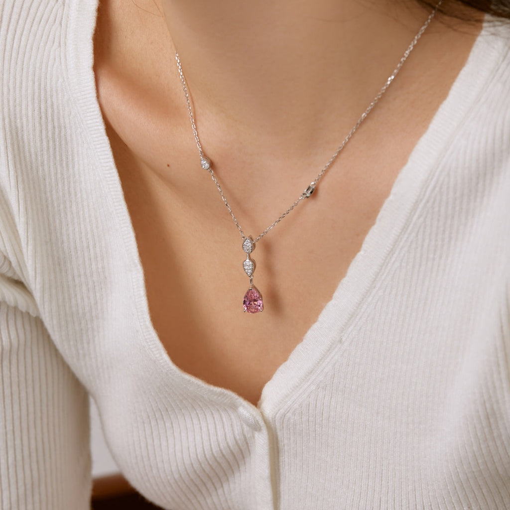 [Lumi Jewels]Dazzling Pear Cut Necklace