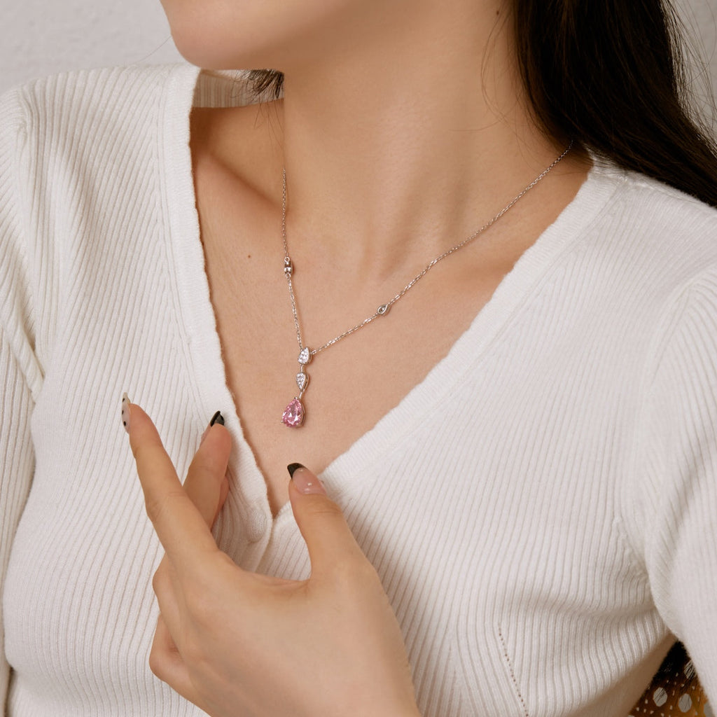 [Lumi Jewels]Dazzling Pear Cut Necklace
