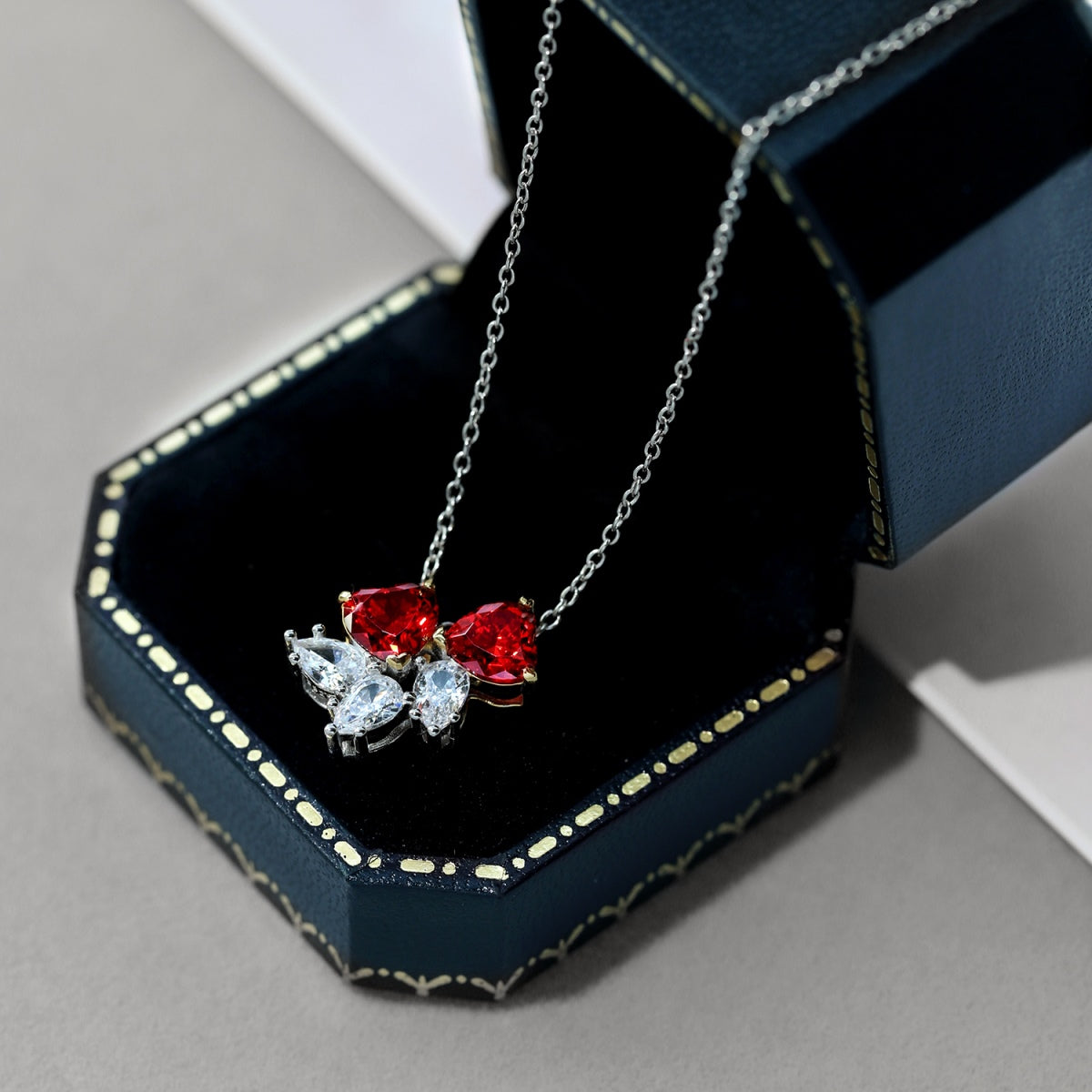 [Lumi Jewels]Dainty Red Heart Necklace