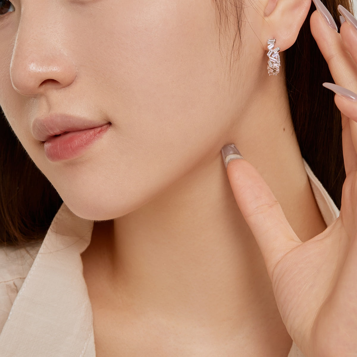 [Lumi Jewels]Dazzling Colorful Emerald Cut Daily Earrings