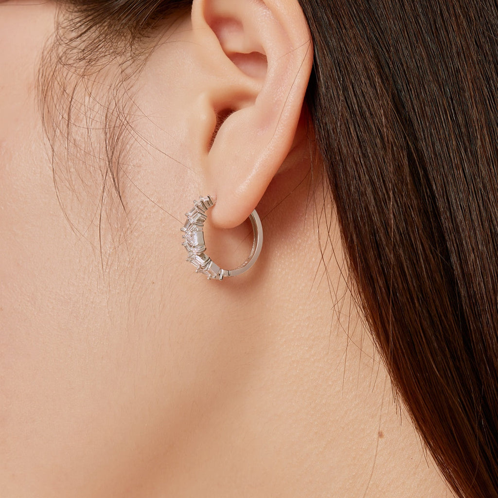 [Lumi Jewels]Dazzling Colorful Emerald Cut Daily Earrings