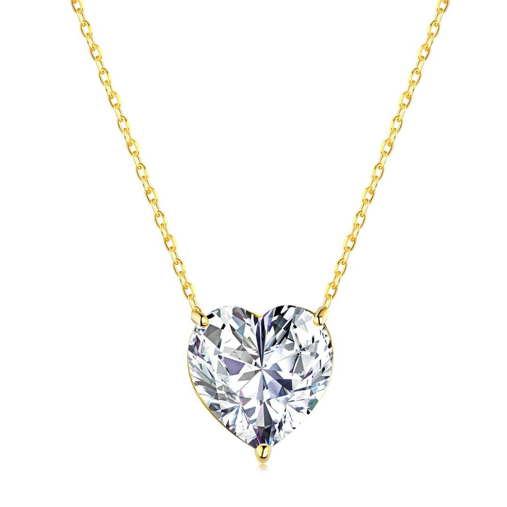 [Lumi Jewels]6.0 carat Radiant Heart Shape Necklace
