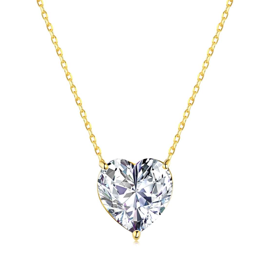 [Lumi Jewels]6.0 carat Radiant Heart Shape Necklace