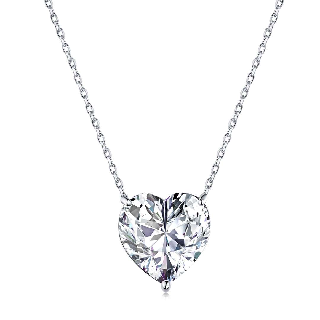 [Lumi Jewels]6.0 carat Radiant Heart Shape Necklace