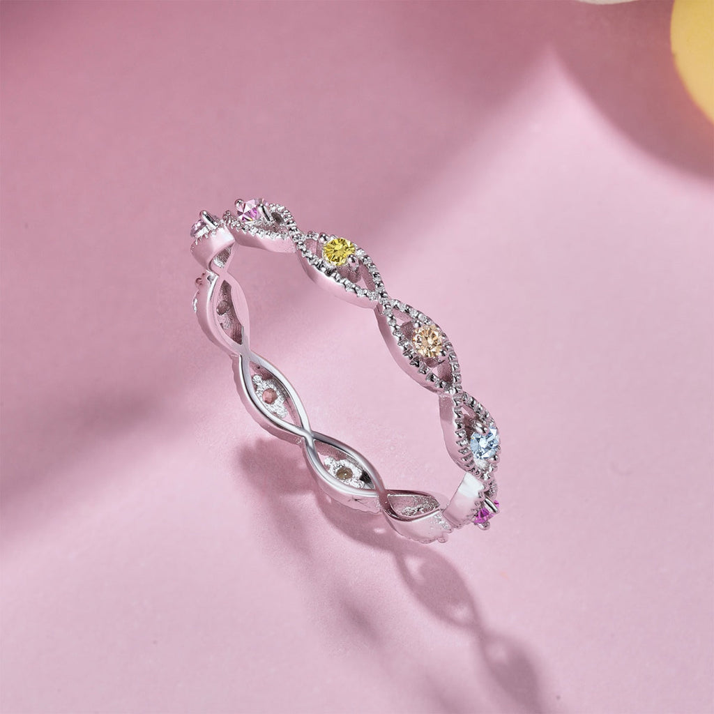 [Lumi Jewels]Elegant Energetic Round Cut Daily Ring