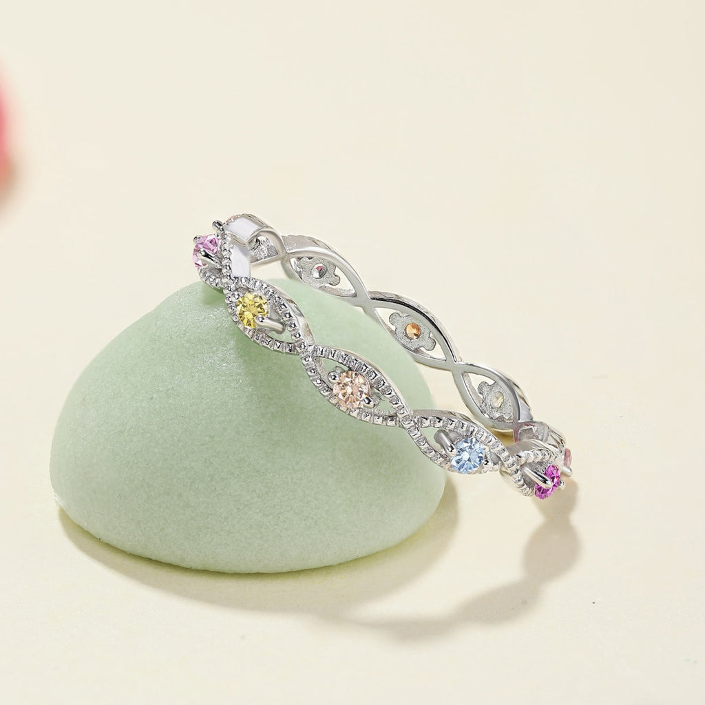 [Lumi Jewels]Elegant Energetic Round Cut Daily Ring