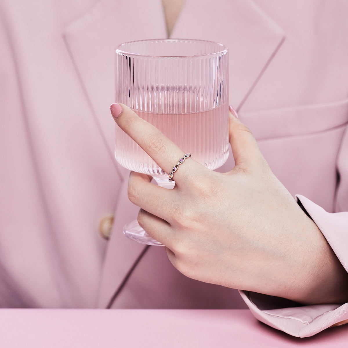 [Lumi Jewels]Elegant Energetic Round Cut Daily Ring