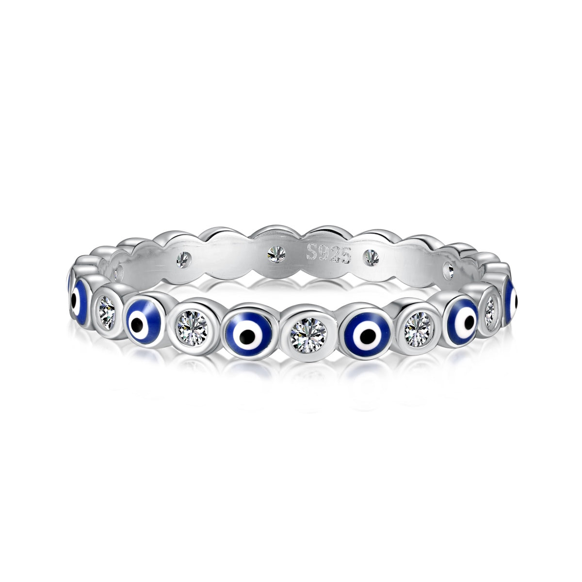 [Lumi Jewels]Sparkling Vibrant Round Shape Daily Ring