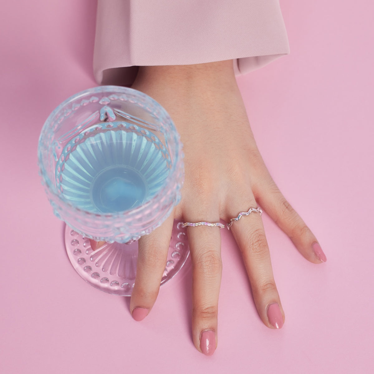 [Lumi Jewels]Ornate Vibrant Round Cut Daily Ring